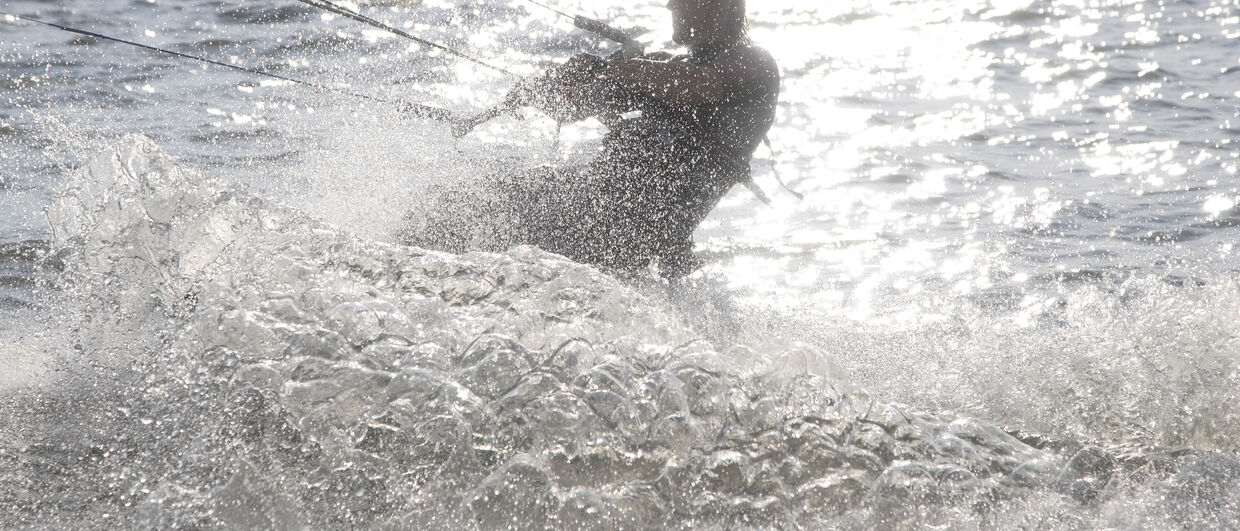 Kite-Surfer am Neusiedlersee