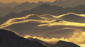 Abendstimmung über den Stubaier Alpen