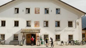 Osttirol: Halt in Obertilliach beim Hotel-Gasthof Unterwöger