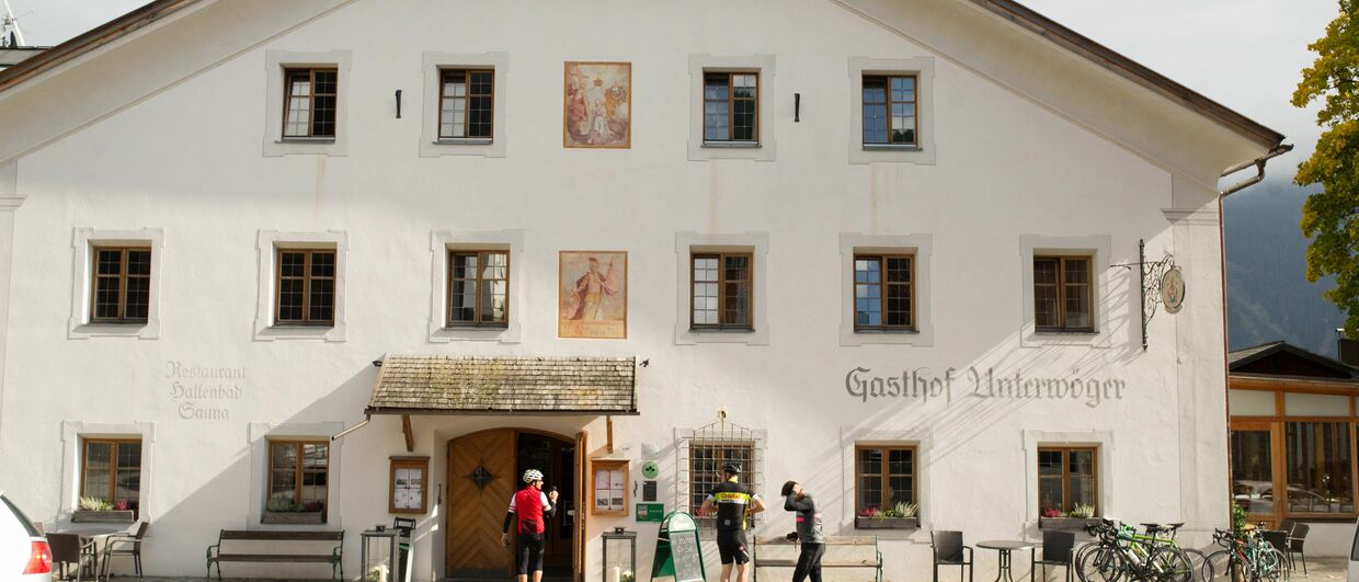 Osttirol: Halt in Obertilliach beim Hotel-Gasthof Unterwöger
