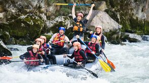 Im wilden Wasser: Rafting im Salzburger Saalachtal