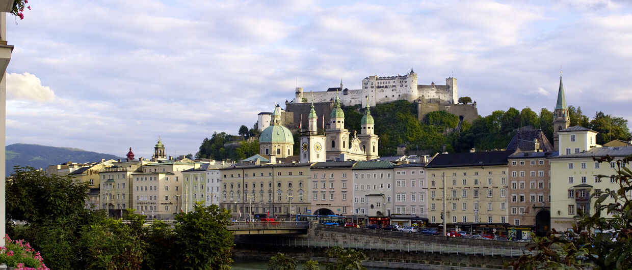 Hotel Sacher Salzburg - View from hotel to the fortress