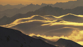 Abendstimmung über den Stubaier Alpen
