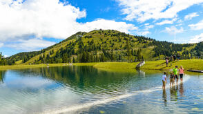 Zrcadlové jezero Fulseck v Dorfgastein