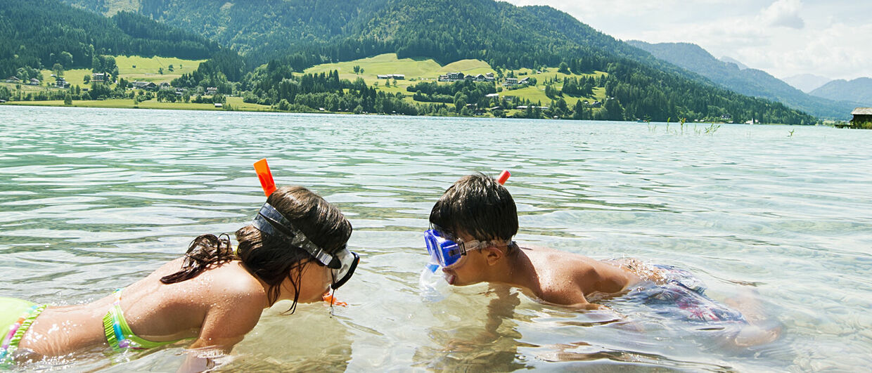 Schnorcheln am Weissensee in Kärnten