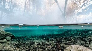 Warmes Wasser im Wald: das „Maibachl“ nahe bei Villach in Kärnten