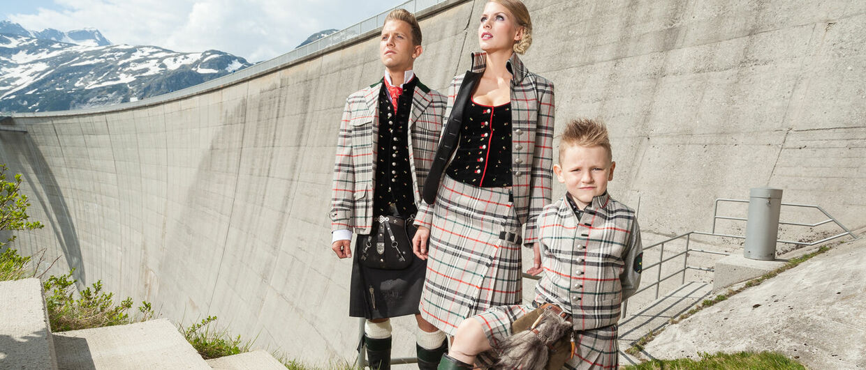 In Kärnten hat das Familienunternehmen Rettl das Kärntner Karo und den Kärntner Kilt entworfen.