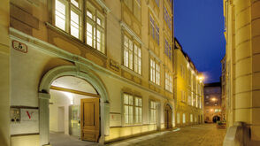 Mozarthaus at night