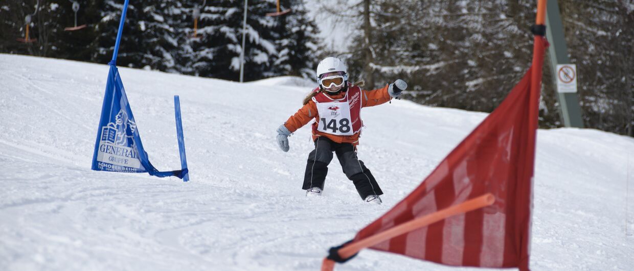 Course de ski pour enfants