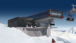 E4 Gampenbahn - Bergstation Ostansicht
