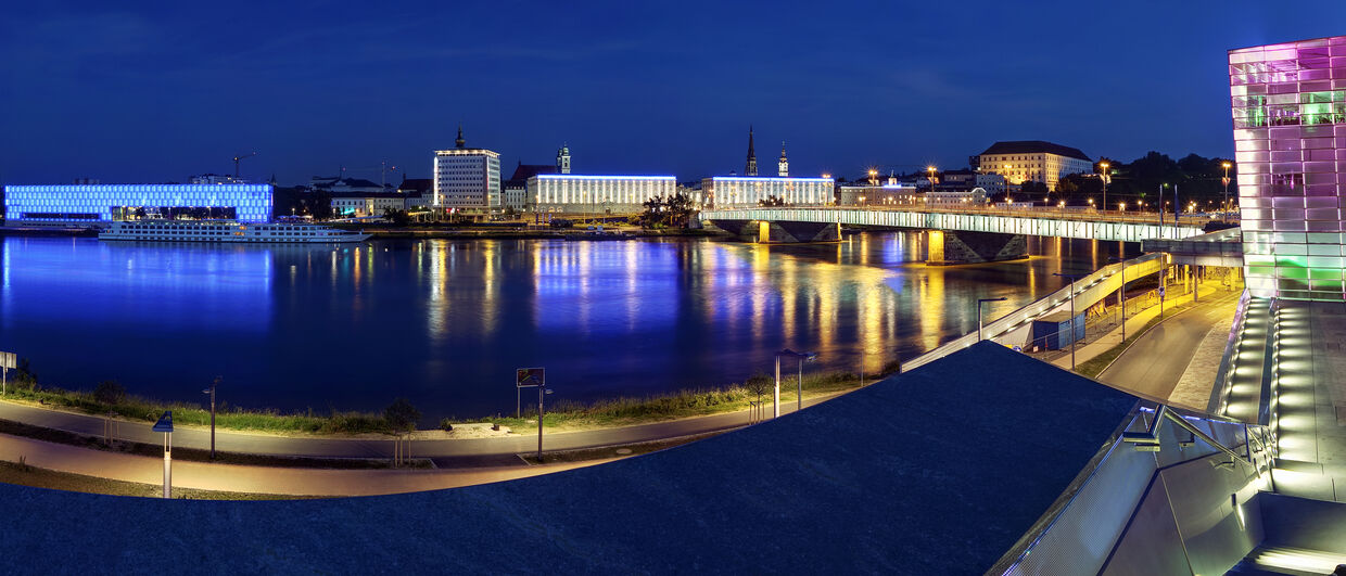 Vue depuis l'Ars Electronica Center