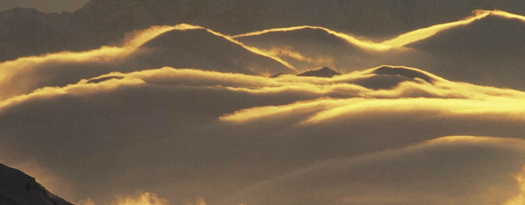 Abendstimmung über den Stubaier Alpen