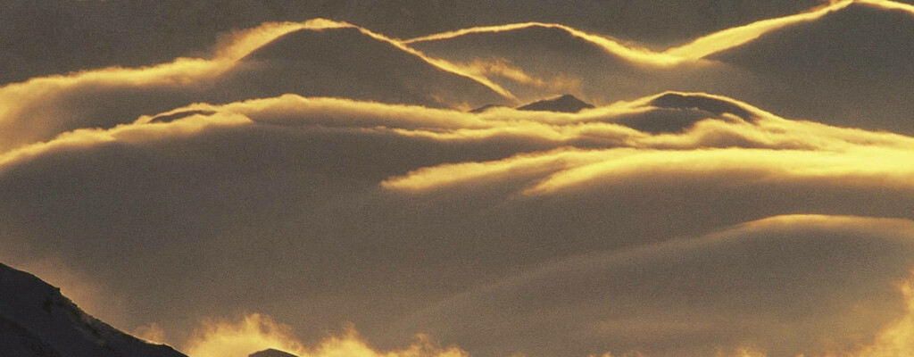 Abendstimmung über den Stubaier Alpen