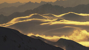 Abendstimmung über den Stubaier Alpen