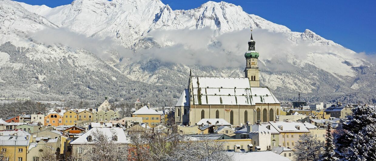 Winterlich: Hall in Tirol