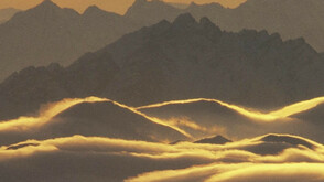 Abendstimmung über den Stubaier Alpen