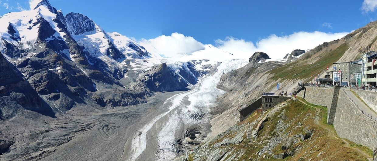 Вид на ледник Пастерце и на Гросглокнер