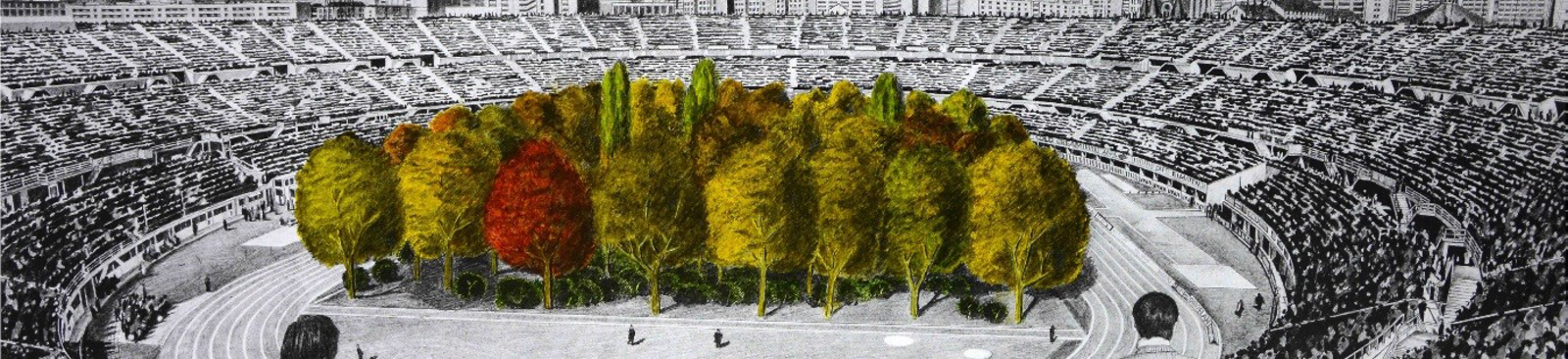 Max Peintner, The Unending Attraction of Nature, rysunek ołówkiem, 1970/71, ręcznie pokolorowany przez Klausa Littmanna w 2018 r., niepowtarzalny wydruk z serii