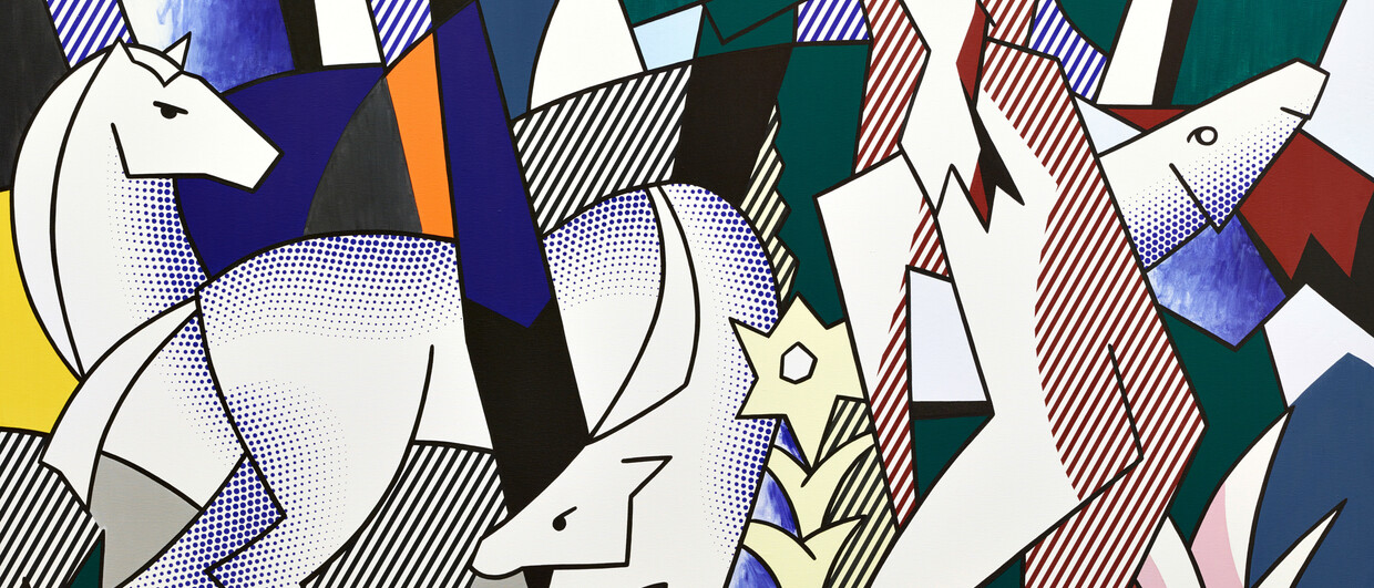 Roy Liechtenstein - scène de forêt 