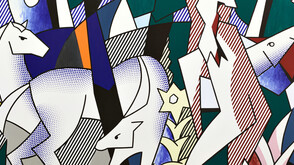 Roy Liechtenstein - scène de forêt 