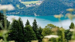 Drei-Seen-Blick von der Lärchenhütte am Zwölferhorn