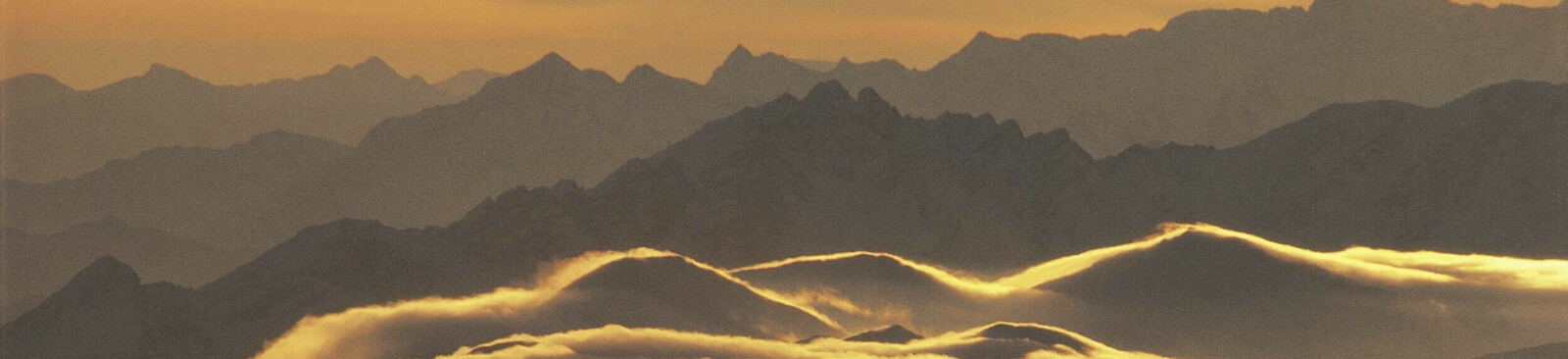 Abendstimmung über den Stubaier Alpen