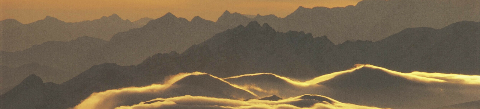 Abendstimmung über den Stubaier Alpen