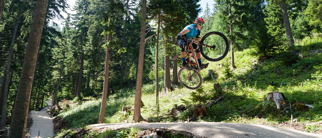 MTB Petzen Flow Trail Südkärnten Jump