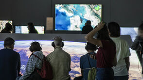 Návštěvníci v Ars Electronica Center