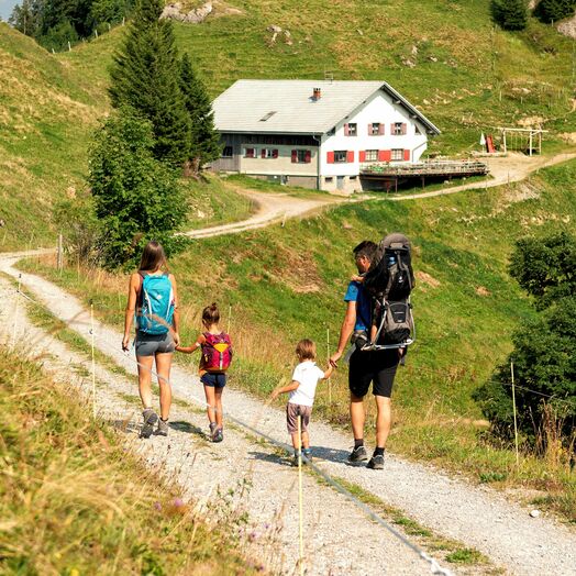 Wandern am Hochhäderich im Bregenzerwald
