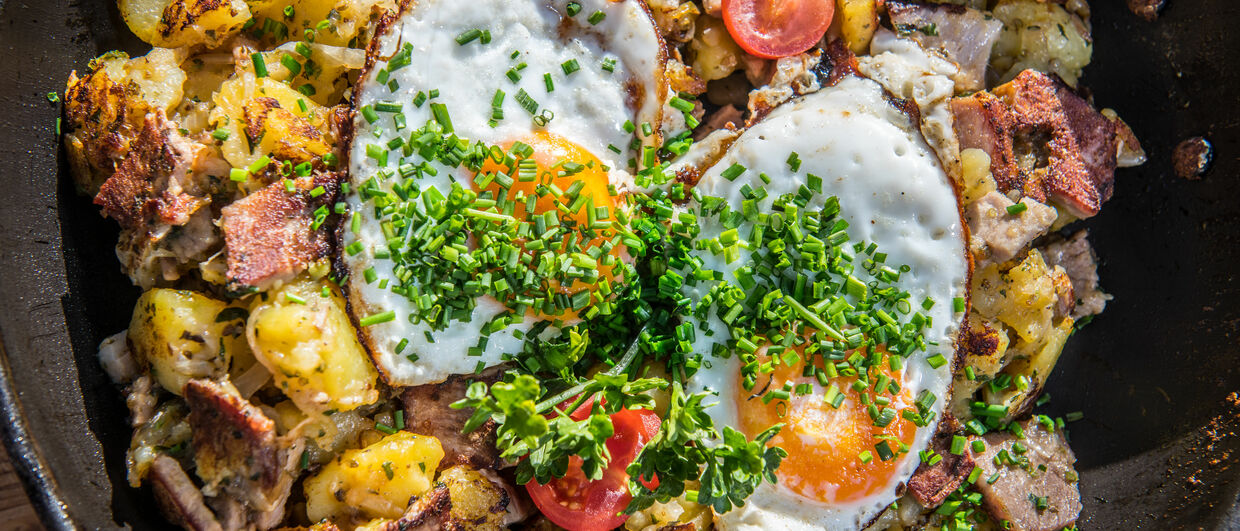 Kulinářské umění v restauraci horské chaty Hornköpflhütte