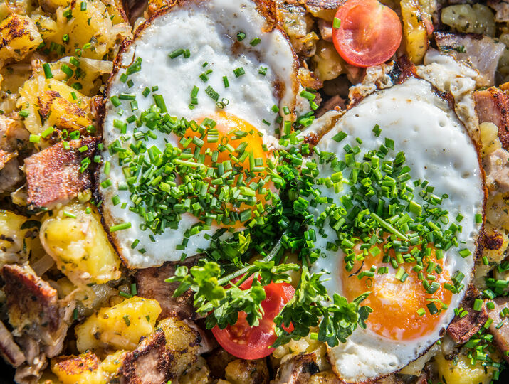 Kulinářské umění v restauraci horské chaty Hornköpflhütte