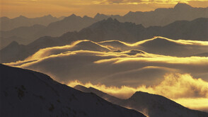 Abendstimmung über den Stubaier Alpen