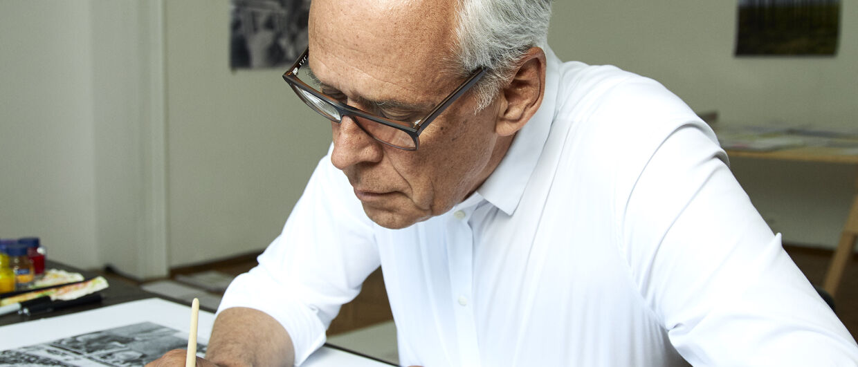 Klaus Littmann podczas pracy