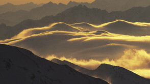 Abendstimmung über den Stubaier Alpen