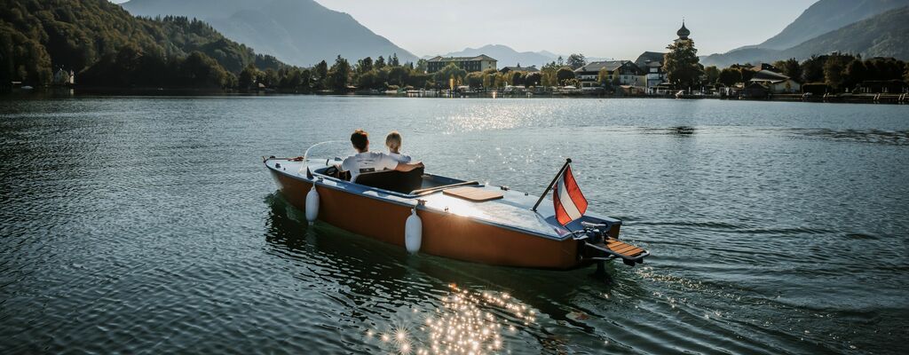 Bootsfahrt am Wolfgangsee in Oberösterreich