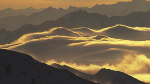 Abendstimmung über den Stubaier Alpen