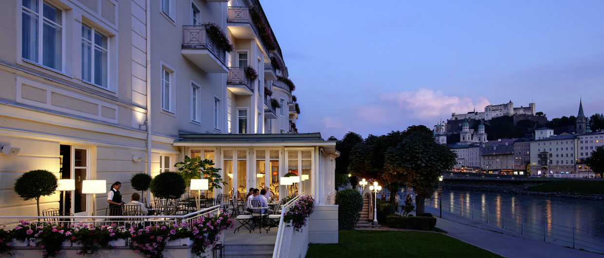 Hotel Sacher Salzburg - Terrace at the Salzach River