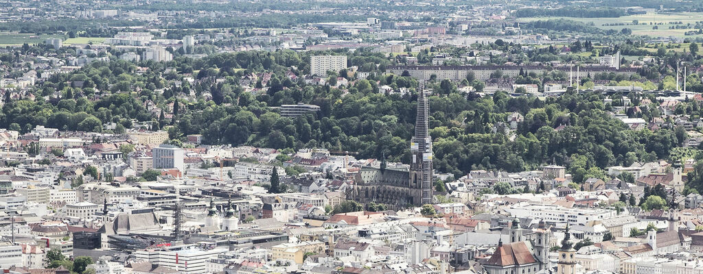 Luftbild von Linz