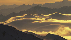 Abendstimmung über den Stubaier Alpen