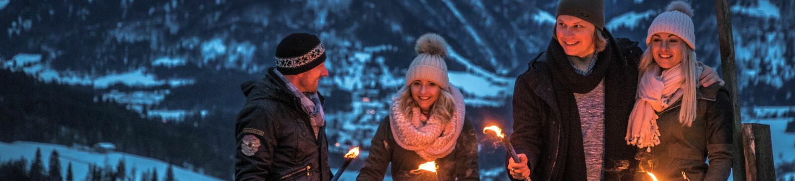 Fackelwanderung im PillerseeTal in Tirol