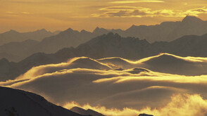 Abendstimmung über den Stubaier Alpen