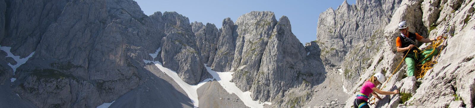Klettertour auf dem Wilden Kaiser in St. Johann in Tirol