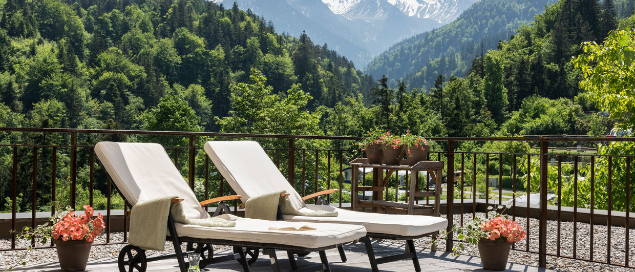Entspannen mit Blick in die Berge am Alpencampingplatz Nenzing
