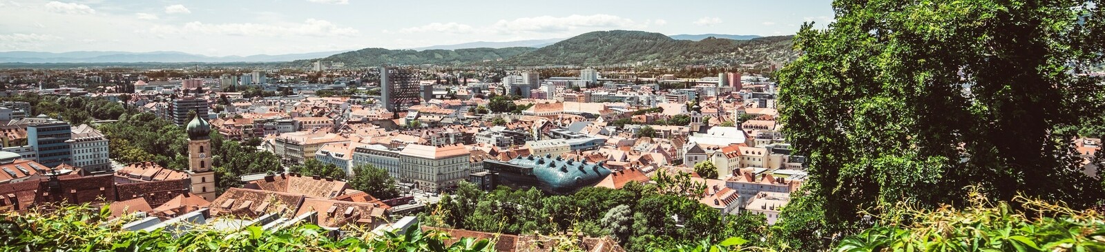 Graz Altstadt, Blick auf Dachlandschaft Graz