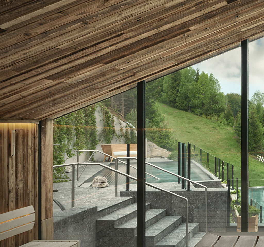 Saunawelt des Naturhotel Forsthofgut 