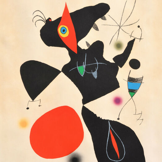 Virtuose Farbkraft Oda à Joan Miró, 1973, color lithograph
