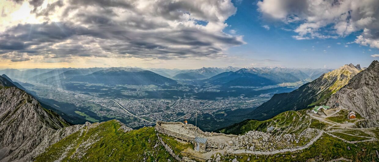 Hafelekar mit Blick auf Innsbruck