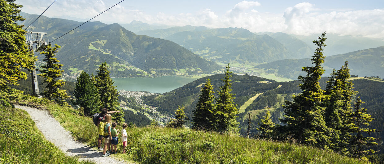 Pohled do krajiny regionu Zell am See-Kaprun