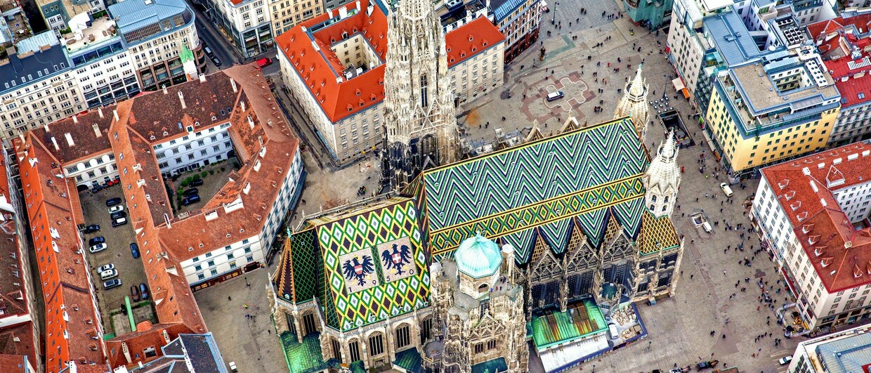 Stephansdom Wien Luftaufnahme